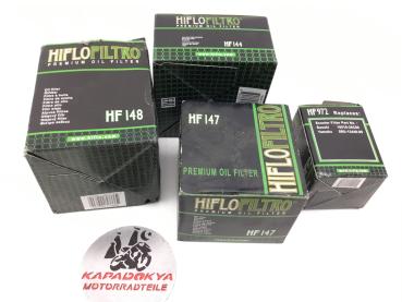 Yamah,Suzuki,Honda,Kawasaki Ölfilter ÖL FILTER HIFLO HF148,HF147,HF144,HF972 konvolut