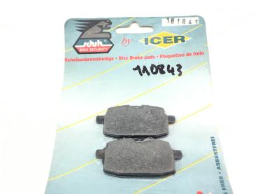 ICER 110843 DELAN Yamaha Bremsbeläge Bremsklötze Brake