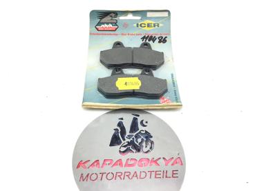 ICER 110486 DEL,TRAS Honda Bremsbeläge Bremsklötze Brake