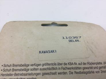 ICER 110367 DELAN Kawasaki Bremsbeläge Bremsklötze Brake