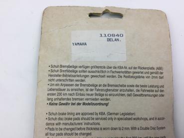 ICER 110840 DELAN Yamaha Bremsbeläge Bremsklötze