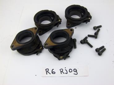 Yamaha R6 RJ09 03-05 Motor Ansaugstutzen Ansauggummis