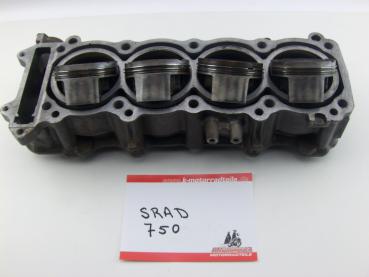 SUZUKI GSX R 750 SRAD 96-99 Motor Zylinder Zylinderbank mit Kolben Piston