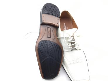 Herren Freizeitschuhe Business Leder Weiß Schuhe Größe 42