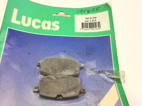 Lucas MCB 590 BMK VA Evolis Zest Comet 80,50 Bremsbeläge Brake Neu