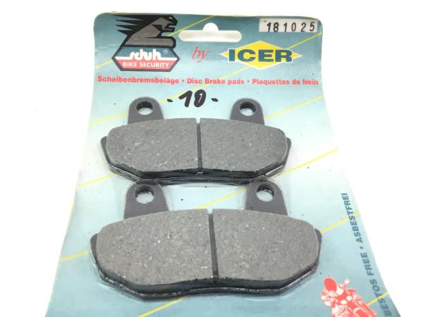 ICER 110025 DEL Honda Bremsbeläge Bremsklötze Brake