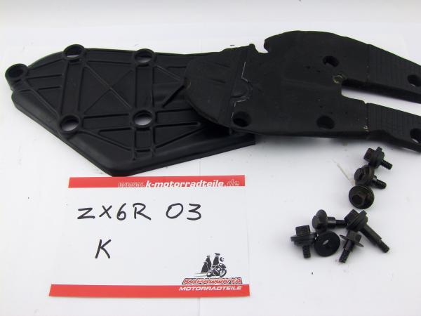 Kawasaki ZX6R ZX600 K Motor Deckel Abdeckung Hitzeschutz Blende