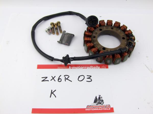 Kawasaki ZX6R ZX600 K Motor Lichtmaschine Lima Stator Generator