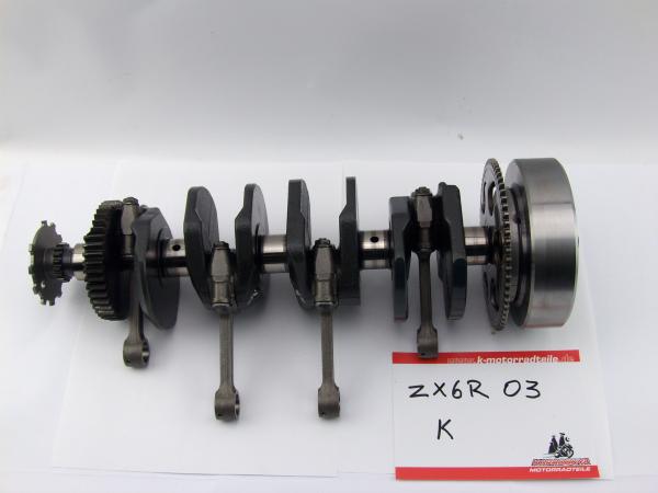 Kawasaki ZX6R ZX600 K Motor Kurbelwelle Crankshaft Pleuel